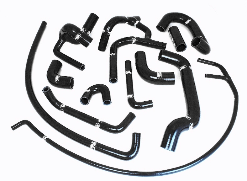 Samco Lotus Elise Series 1 LH/Drive 1996-1998   13-teiliges Kühlwasser-Schlauchkit schwarz