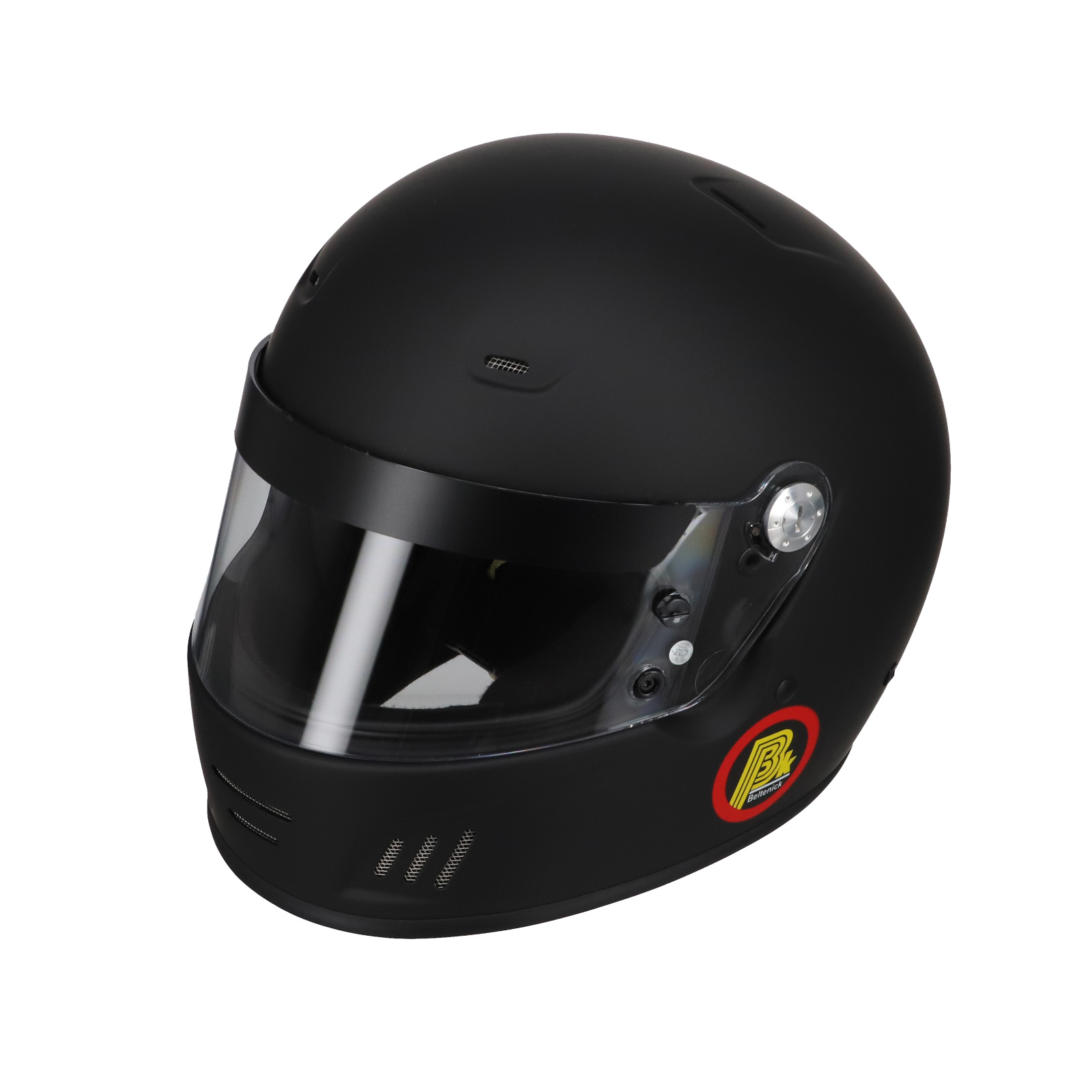 Beltenick FF Racing Integralhelm schwarz FIA 8859-2015 mit M6-Terminals