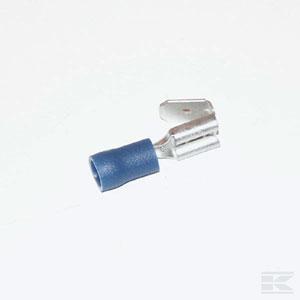 Flachstecker blau 6.3mm mit Abzweig  1,5-2,5 mm²