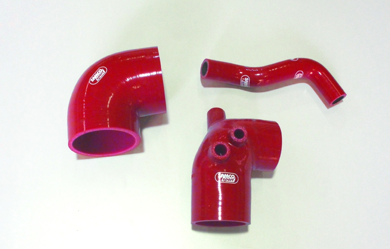 Samco Subaru Impreza Turbo GC8 Vers.1&2 JDM Import Vers.   3-teiliges Ansaugschlauchkit rot
