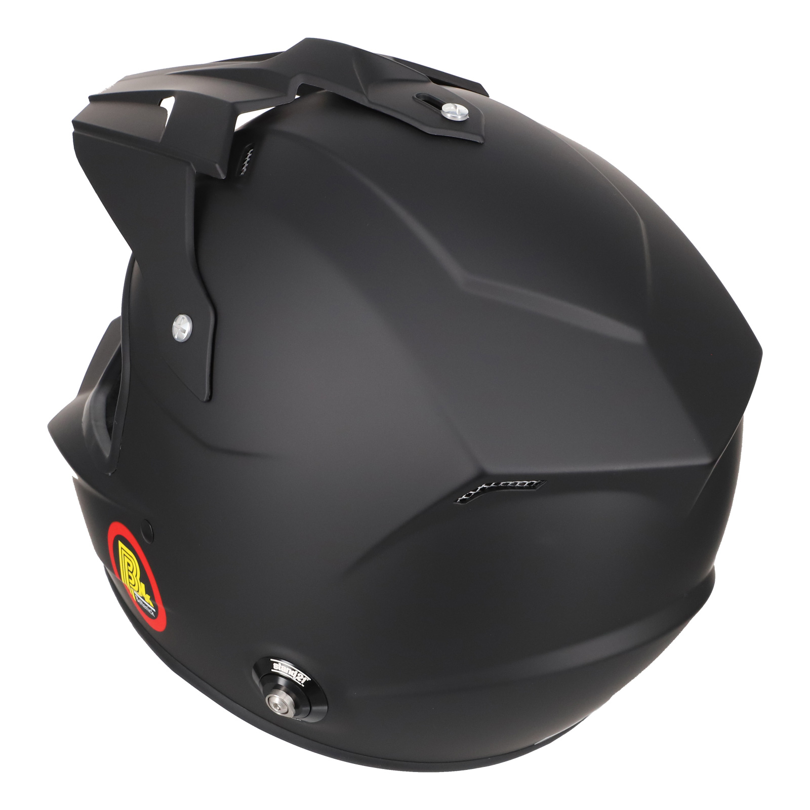 Beltenick FIA Cross Helm schwarz matt  mit Hans Clips FIA 8859-2015 / FIA 8859-2024