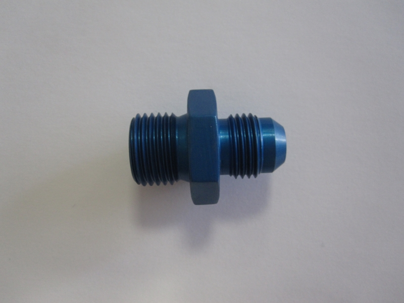 Aluadapter JIC/DIN 06AN, Dash 6  (9/16-18 UNF) / M16x1,5
