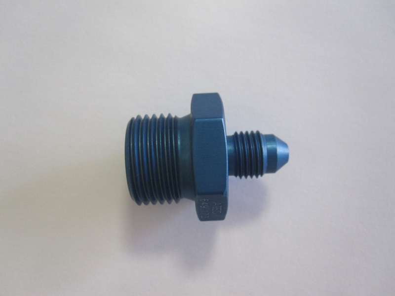 Aluadapter JIC/DIN  03AN, Dash 3 (3/8x24 UNF)  / M18x1,5