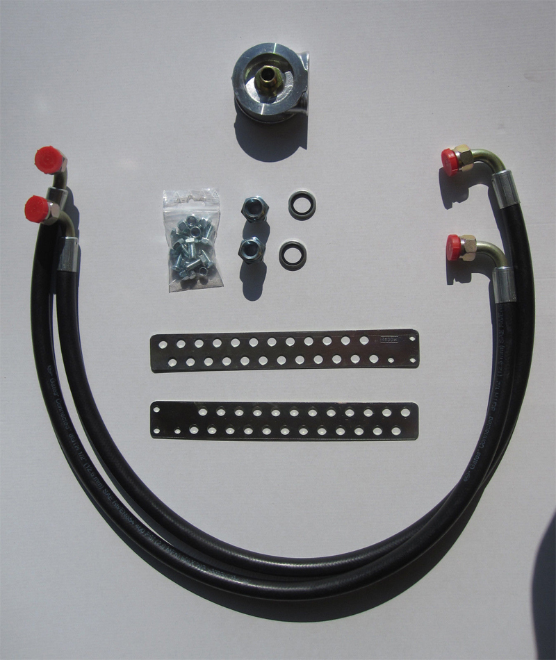 Mocal Ölkühlereinbausatz 3/4" Ölfiltergewinde  1/2" Schläuche Aeroquip std.
