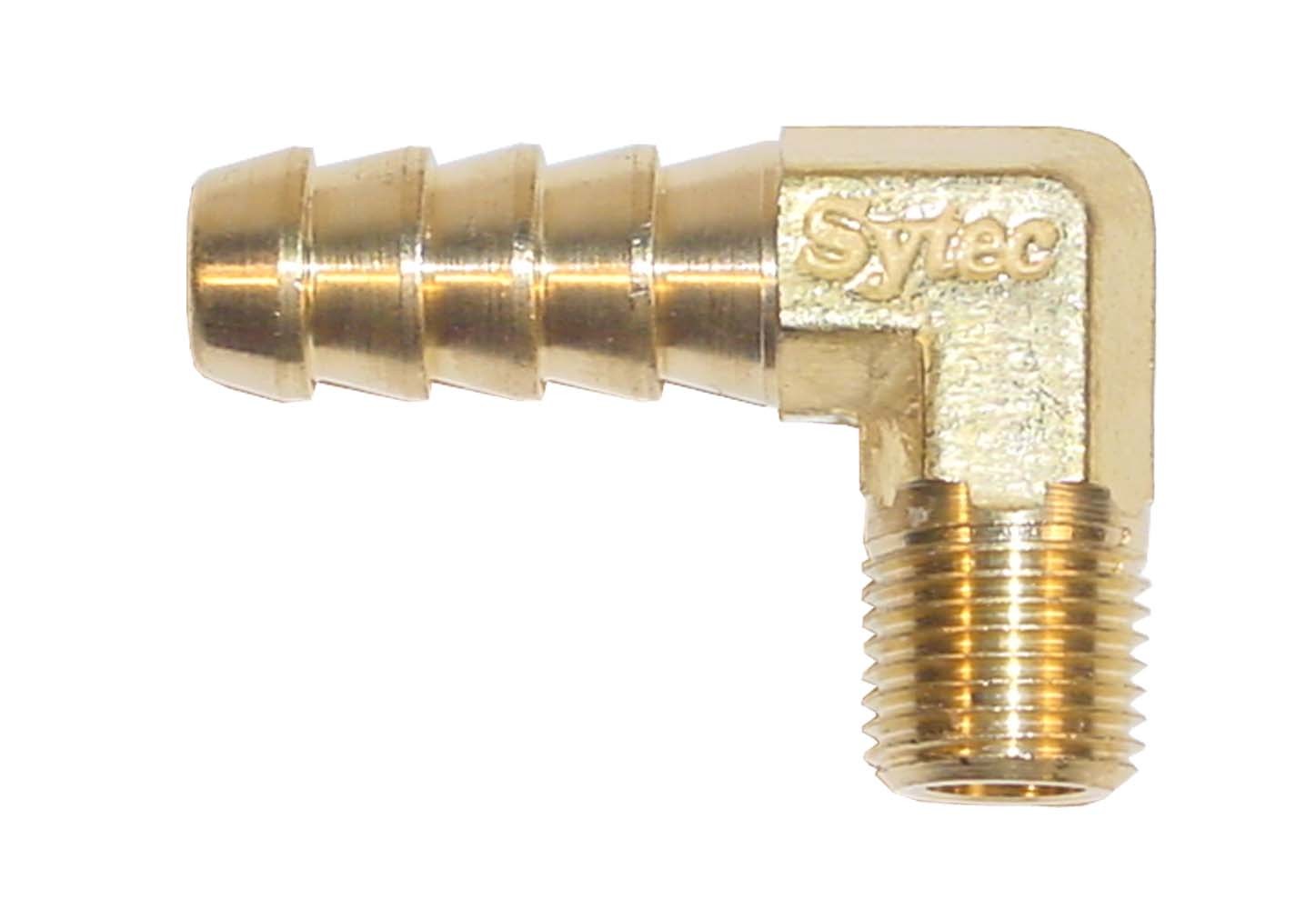 Anschluss 90° 1/8 NPTF x 10 mm Rohr  für 10mm Schlauch