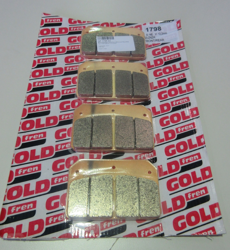 Bremsbeläge GoldFren Wilwood Dynalit) (7112) Typ 1798 Material  S3-ZNZ/K