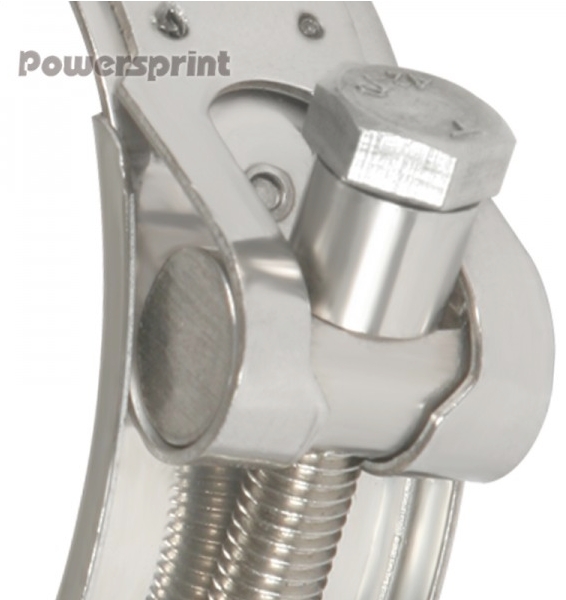 Powersprint Edelstahl Spezial-Bandschelle  44mm-47mm Ø