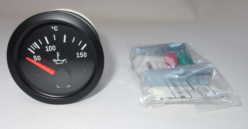 VDO Ölthermometer 12 Volt  50°C-150°C  Baureihe Cockpit Vision