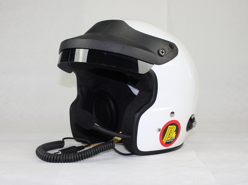 Beltenick OF Racing mit Sprechanlage Jet Helm mit Hans Clips Homologation FIA 8859-2015