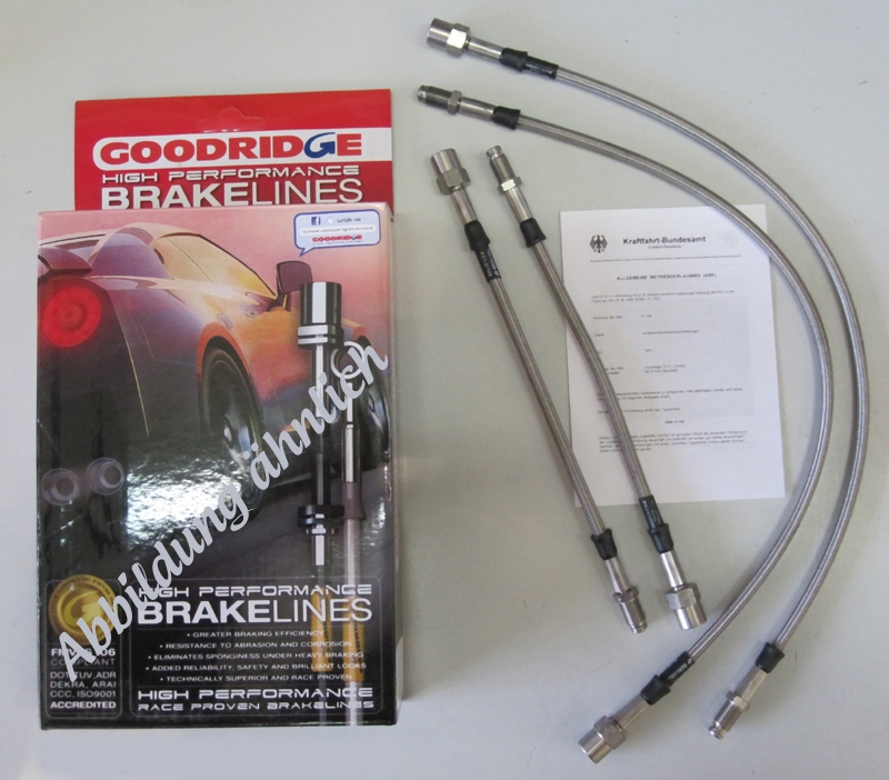 Goodridge Bremsschlauchsatz Audi A2 (8Z0)  4-teilig mitTeilegutachten