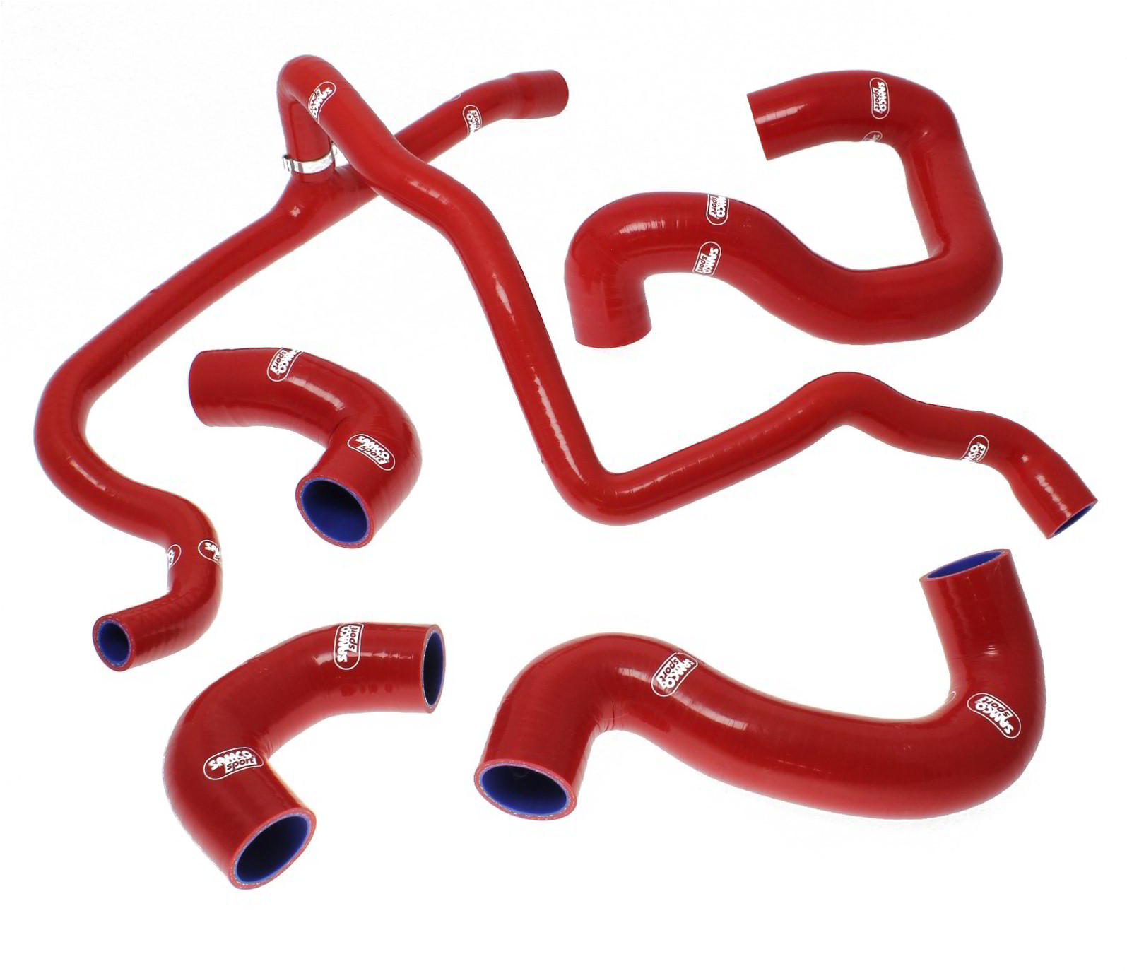 Samco BMW 320i & 325i E30 89-93   5-teiliges Kühlwasser-Schlauchkit rot