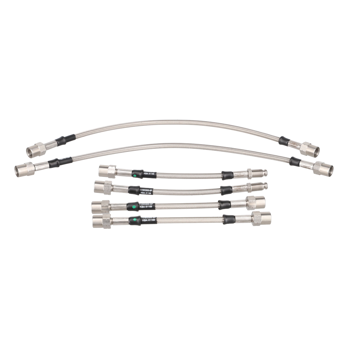 Goodridge Bremsschlauchsatz VW Transporter T4  Scheibe hinten     6-teilig mit ABE