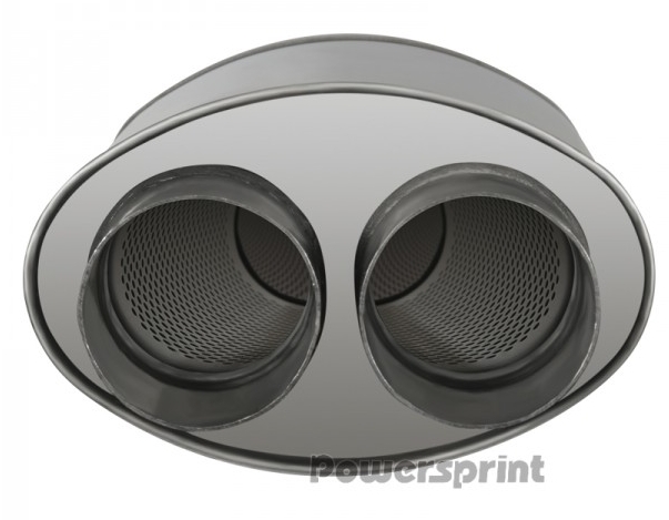 Powersprint Short Box X-Führung  oval Ø 63,5mm 370 mm Länge