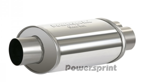 Powersprint Short Box Y-Führung Ø 60mm  oval Ø 76 mm auf 60 mm 370 mm Länge