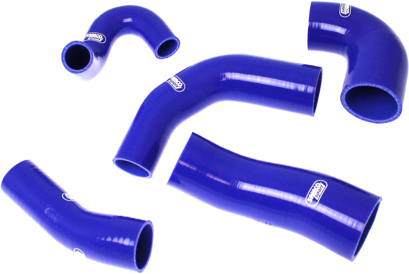 Samco Fiat Grande Punto Abarth 2008-   5-teiliges Ladeluftsystem rot