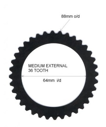 Gripper externe Sperrlamelle 1,3mm  mittlere Größe