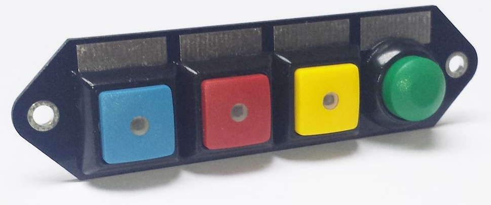 Schaltleiste blank für Cartek Power Distribution Module   CARTEK PDM Switch Panel 4W (multi-col + START, plain)