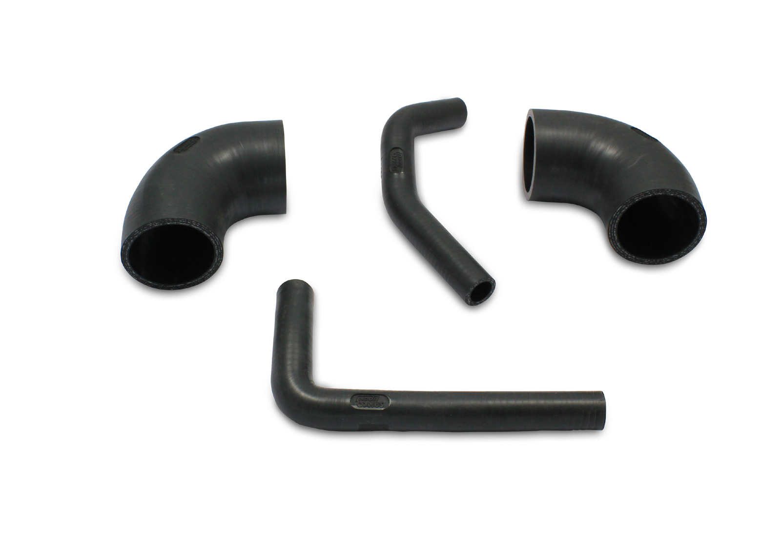 Samco Lancia Delta Integrale16V MKII 1991-1993   4-teiliges Ansaugschlauchkit schwarz