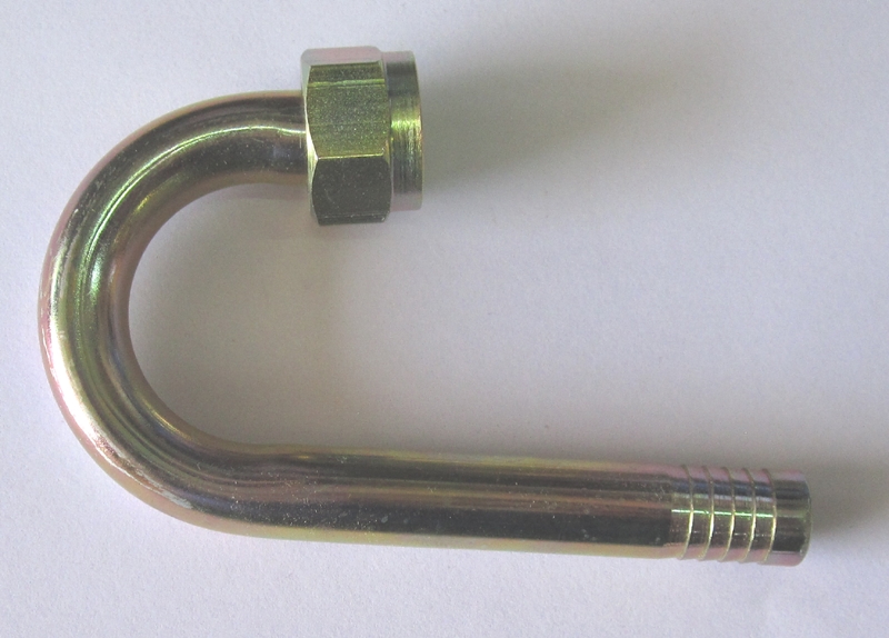 Rohrkrümmer 180°  mit Mutter  1/2inch BSP lang