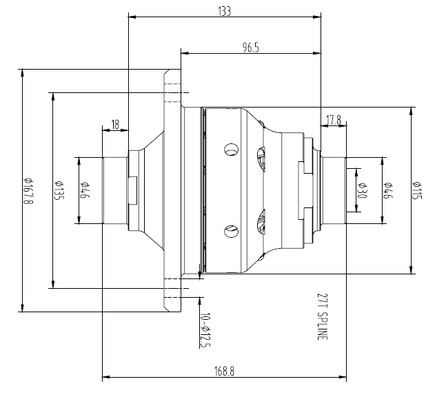 mechanisches Teil, technische Zeichnung, Abmessungen, Linse, Baugruppe