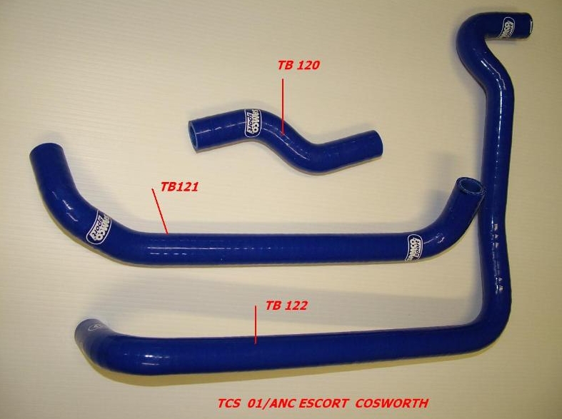 Samco Ford Escort Cosworth YBT92 2/92-5/94   3-teiliges Zusätzliches Schlauchkit blau
