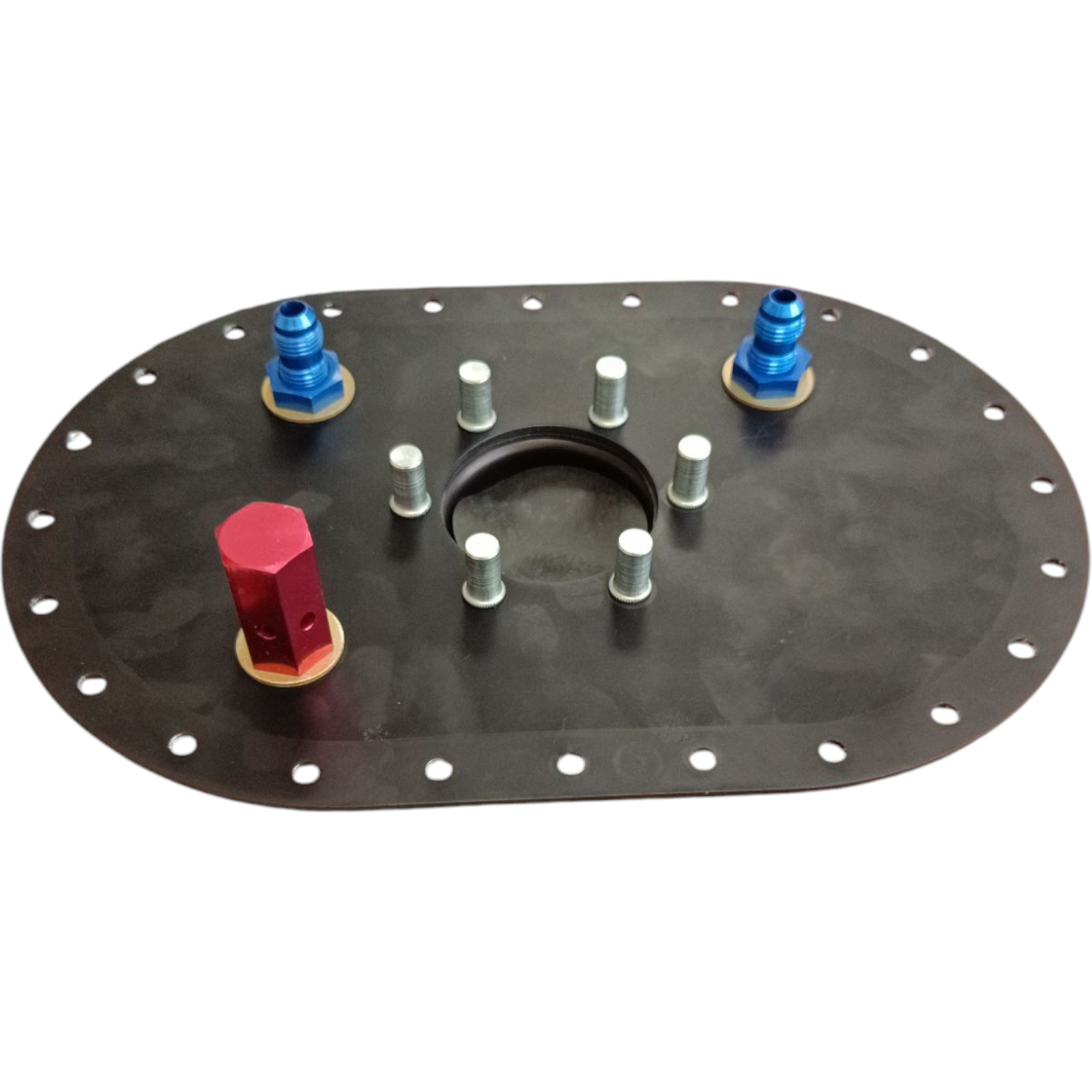 ATL Aluminium Deckplatte 6x10 inch  2 Sauganschlüsse AN06