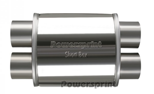 Powersprint Short Box X-Führung  oval Ø 63,5mm 370 mm Länge
