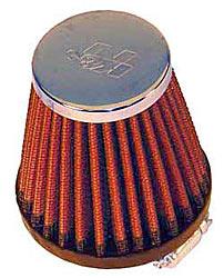 K&N Universalluftfilter, 40mm Flansch  Konische Rundform, 76x51 76lg