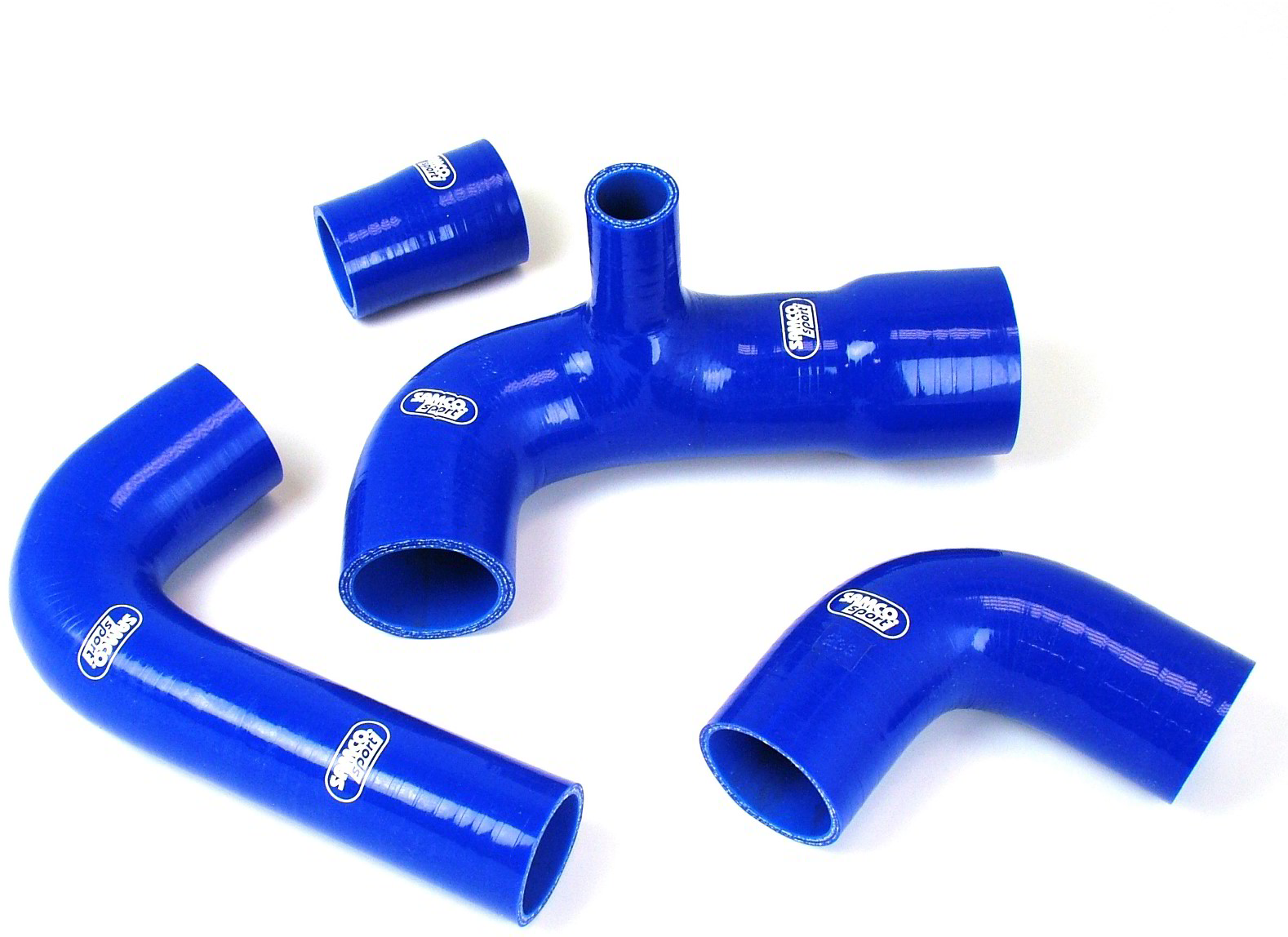 Samco Fiat Uno Turbo MKII 91-94   4-teiliges Ladeluftsystem blau
