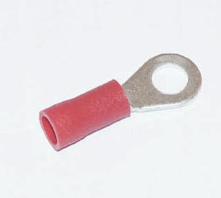 Augenkabelschuh rot Bohrung 4,3mm  0,5-1,0 mm²