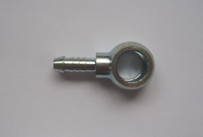 Stahl-Ringstück 6mm Schlauch  Bohrung 12mm Durchmesser
