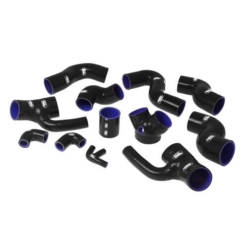 Samco Audi S4/S6 BiTurbo B5 2.7L Twin Turbo 12-teiliges Ladeluftsystem schwarz