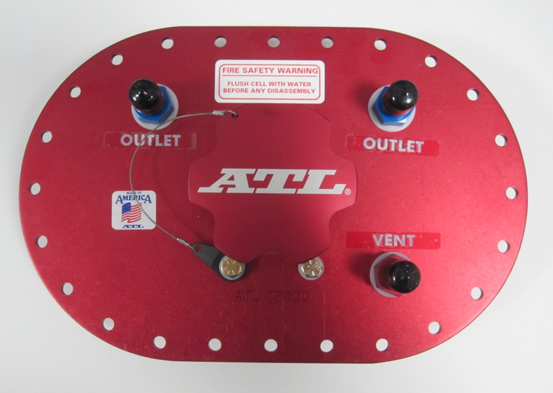 ATL Aluminium Deckplatte 6x10 inch  2 Sauganschlüsse AN08
