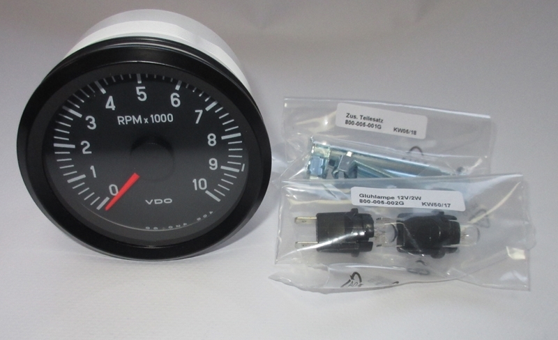 VDO Drehzahlmesser 80mm bis 10.000 U/min  Baureihe Cockpit Vision