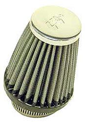 K&N Universalluftfilter, 48mm Flansch  Konische Rundform, 76x51 95lg
