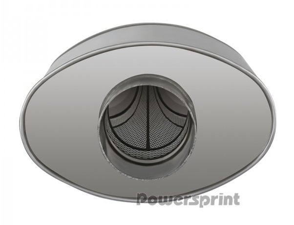 Powersprint Short Box Y-Führung Ø 60mm  oval Ø 76 mm auf 60 mm 370 mm Länge