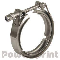 Powersprint Edelstahl Auspuff Schnellverschluss V-Band  T-Bandschelle für 60mm T-Flansche!
