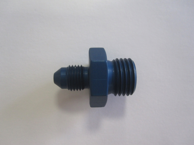 Aluadapter JIC/DIN  03AN, Dash 3 (3/8x24 UNF)  / M14x1,5