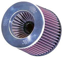 K&N Universalluftfilter, 76mm Flansch  Konische Rundform, 152x133 127lg