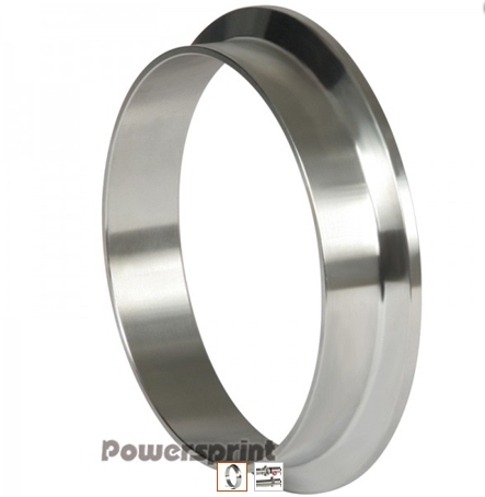 Powersprint T-Flansch (V-Band) Ø 57 mm   Edelstahl 304 AISI (V2A)