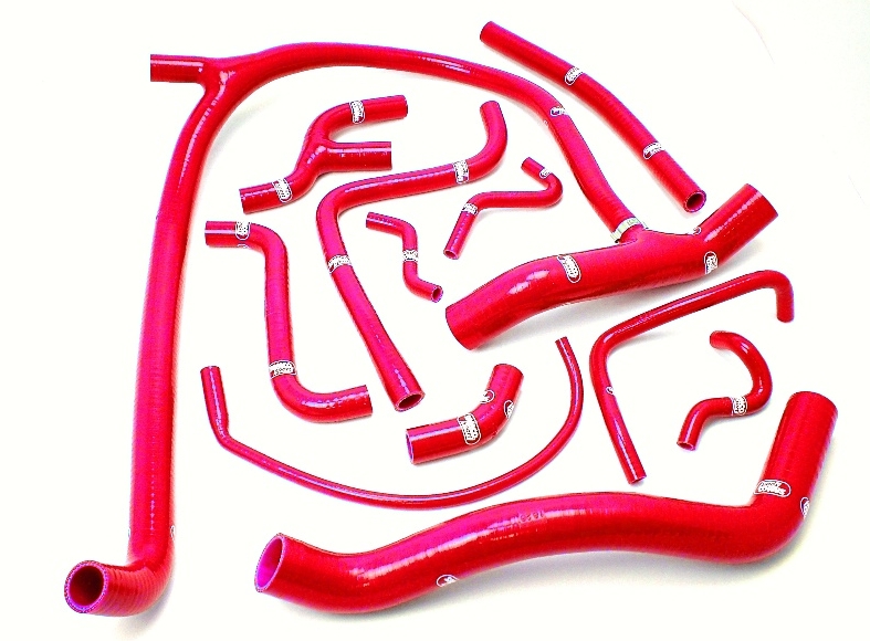 Samco Lotus Elan M-100 1989-1995   13-teiliges Kühlwasser-Schlauchkit rot