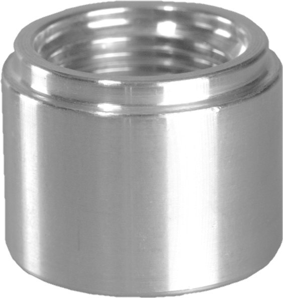 Aufschweißadapter Aluminium JIC6 (9/16-18 UNF)  Innengewinde