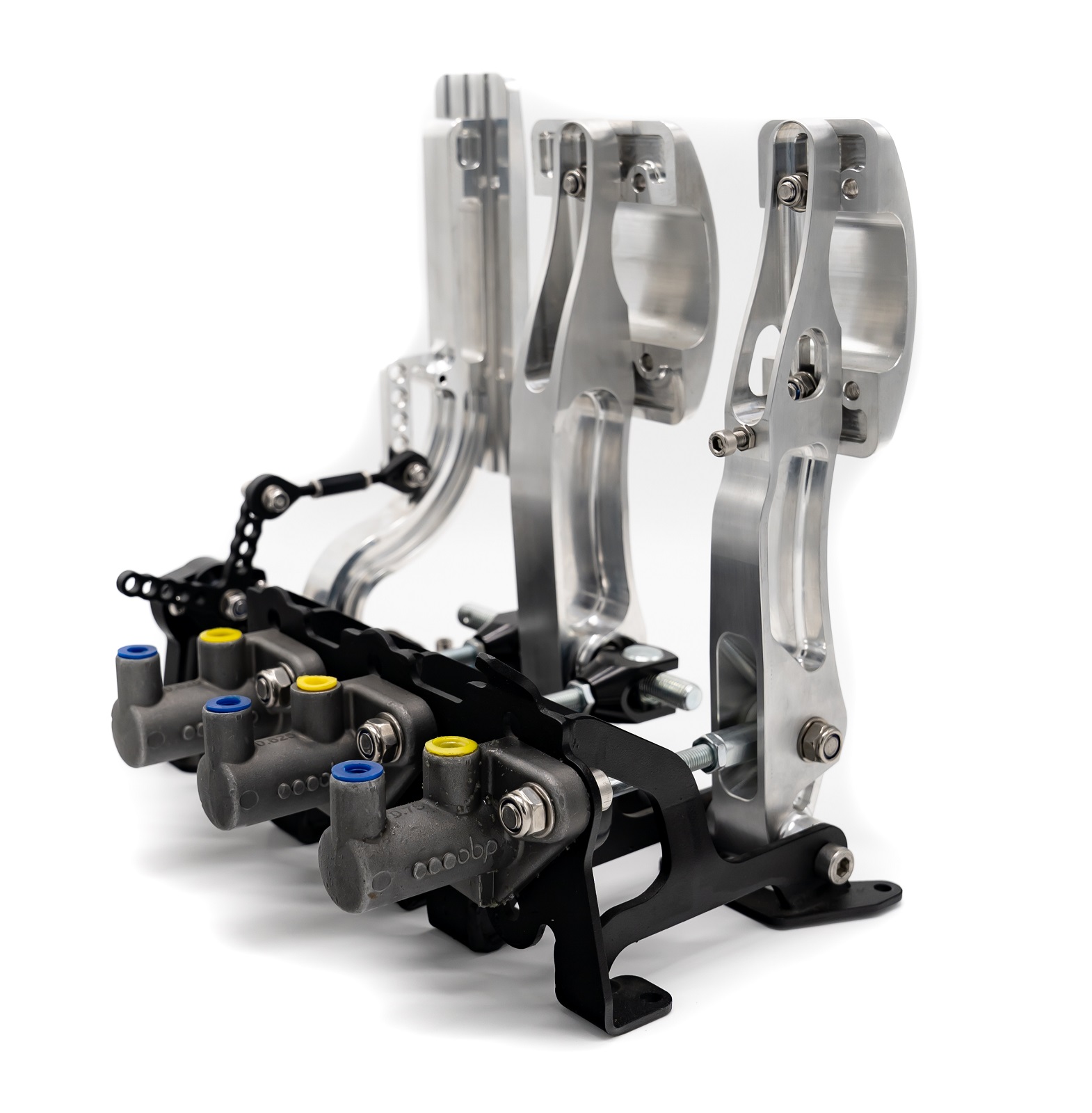 OBP Pedal Box Racing Series Pedal System  mit Wagebalken silber