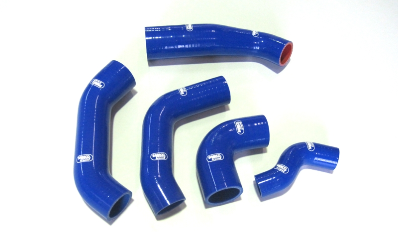 Samco Schlauchkit Mitsubishi Colt CZT Turbo 05-09 5-teiliges Ladeluftsystem blau