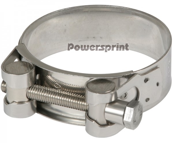 Powersprint Edelstahl Spezial-Bandschelle  52mm-55mm Ø