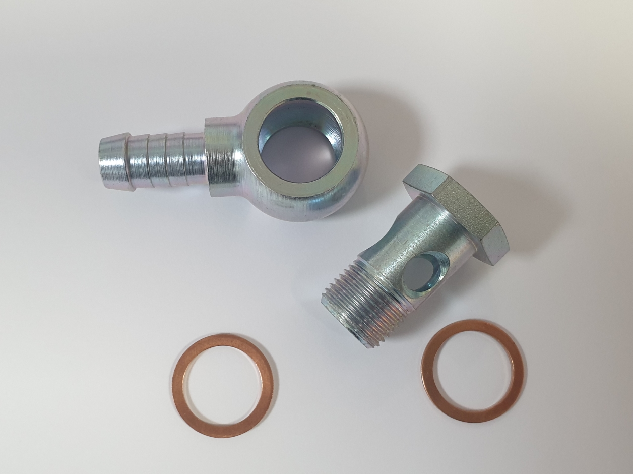 Ringstück-Satz Ansaug für Bosch / Beltenick / OBP Pumpe - M18x1,5 auf 13mm Schlauch