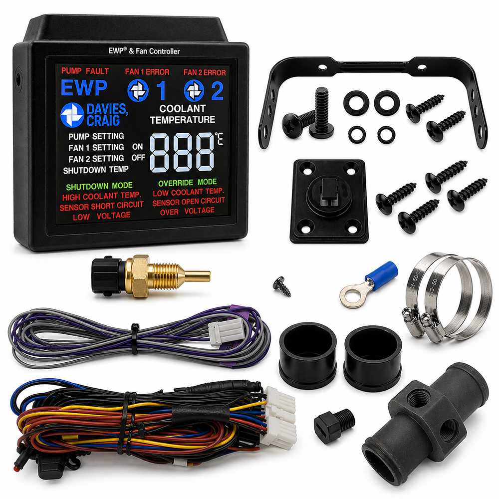 Digitalcontroller Farb-LCD für elektrische Wasserpumpe & Kühler Davies Craig 8003