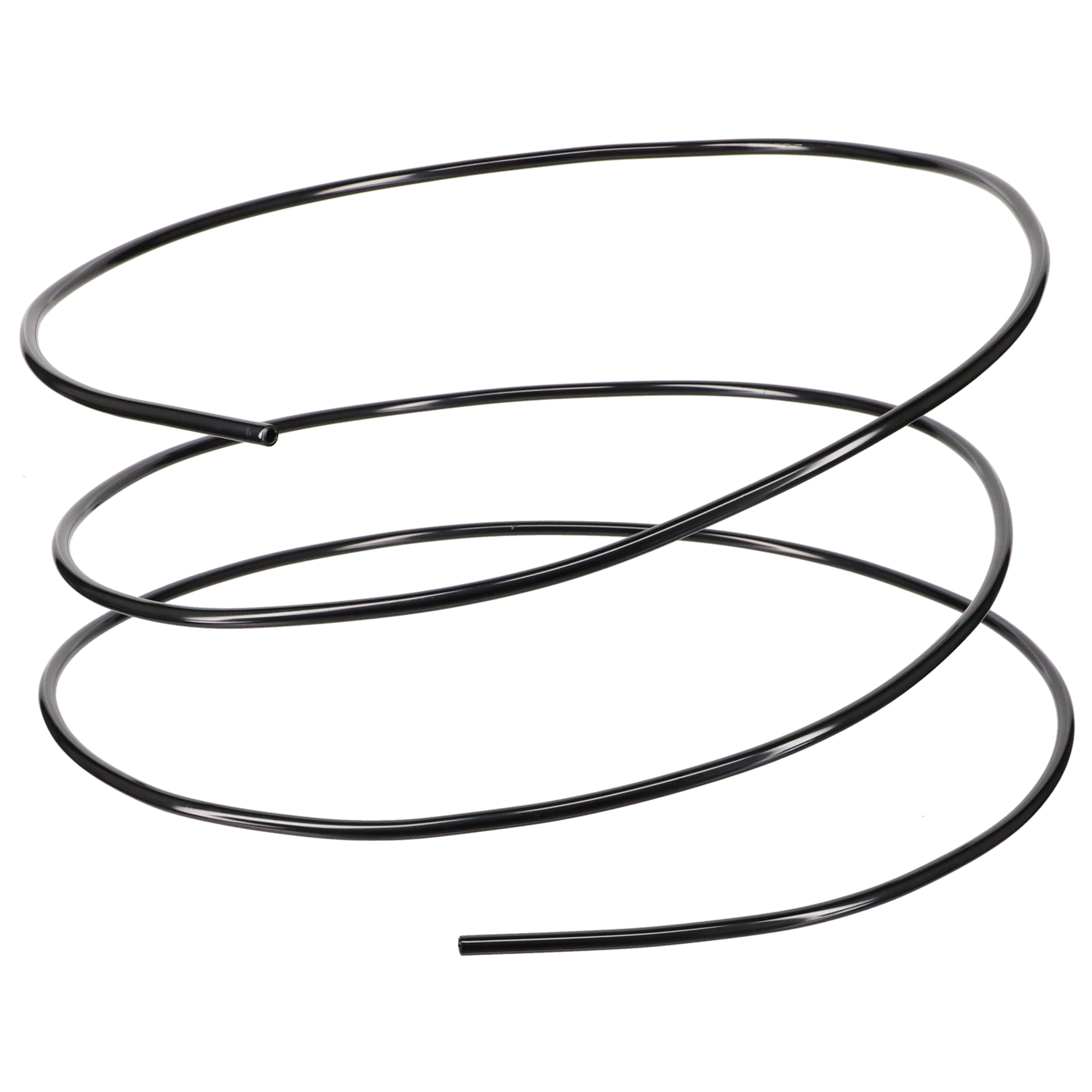 Aluminium Rohrleitung 8,0mm schwarz  5/16 Zoll 1 Rolle = 4m