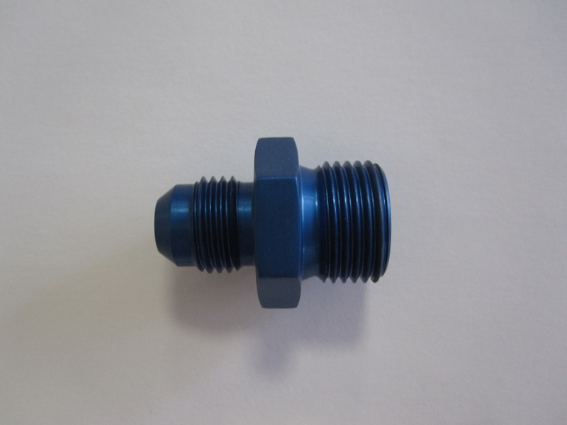 Aluadapter JIC/DIN  06AN, Dash 6 ((9/16-18 UNF) / M18x1,5