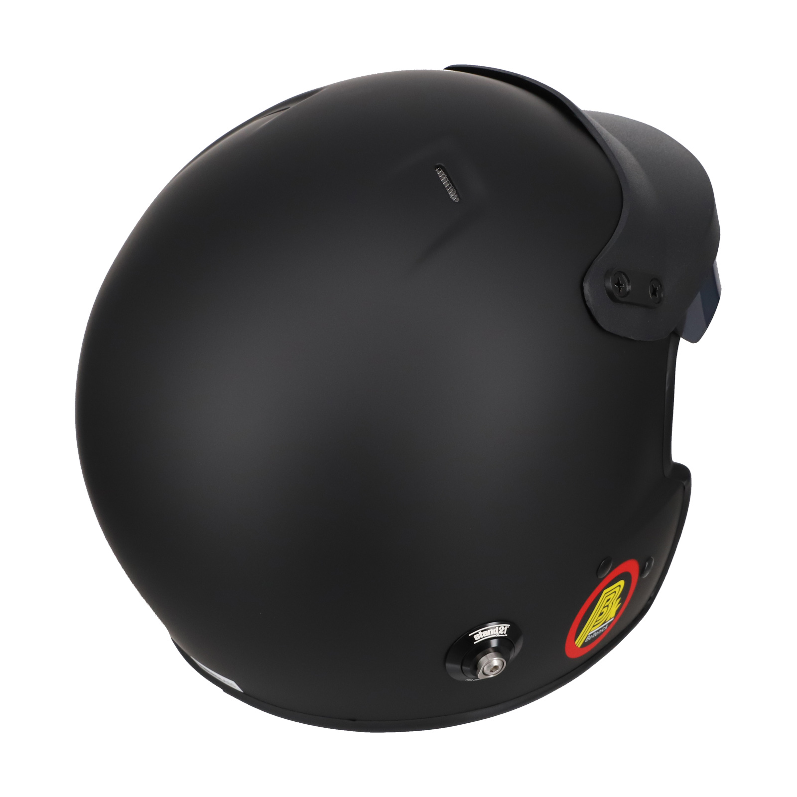 Beltenick OF Racing schwarz mit Hans Clips Homologation FIA 8859-2024 / 2015 Jet Helm